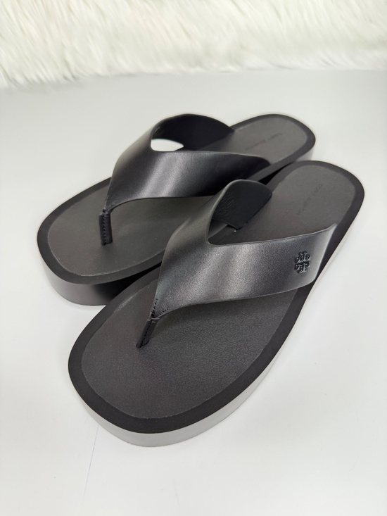 Tory Burch Shoes - Tory Burch Women's Leather Platform Flip-Flop - Black